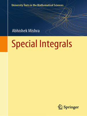 cover image of Special Integrals